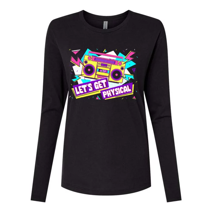 Let Get Physical 80s Costume Party Halloween Womens Cotton Relaxed Long Sleeve T-Shirt