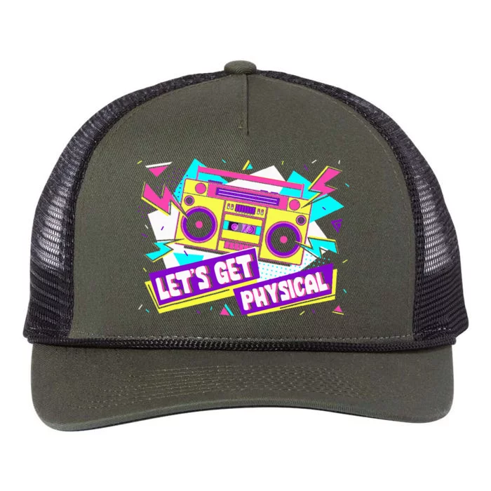 Let Get Physical 80s Costume Party Halloween Retro Rope Trucker Hat Cap