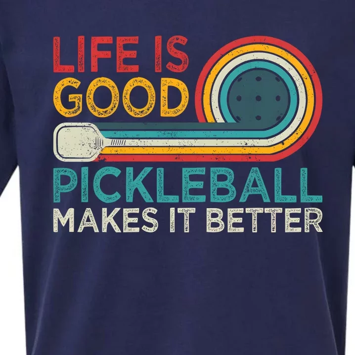 Life Good Pickleball Makes It Better Sueded Cloud Jersey T-Shirt