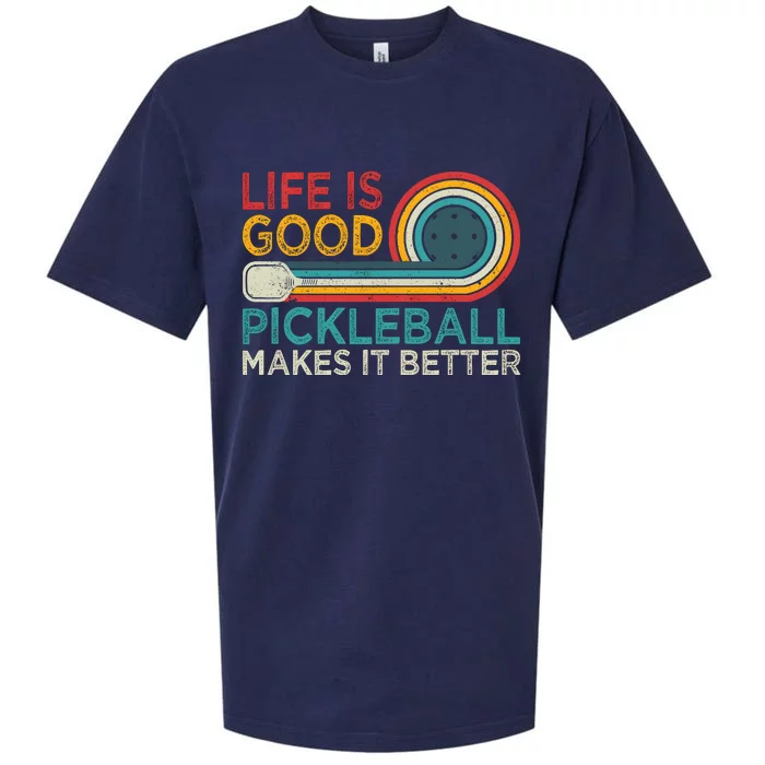 Life Good Pickleball Makes It Better Sueded Cloud Jersey T-Shirt