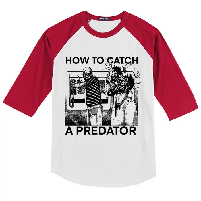 Leon Gary Plauché How To Catch Predator Kids Colorblock Raglan Jersey