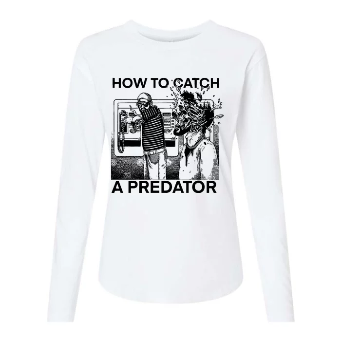 Leon Gary Plauché How To Catch Predator Womens Cotton Relaxed Long Sleeve T-Shirt