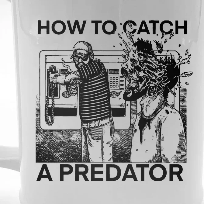 Leon Gary Plauché How To Catch Predator Front & Back Beer Stein