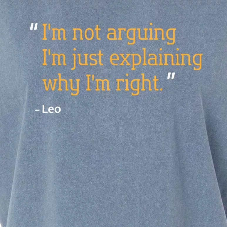 LEO Gift Quote Funny Birthday Personalized Name Idea Garment-Dyed Women's Muscle Tee