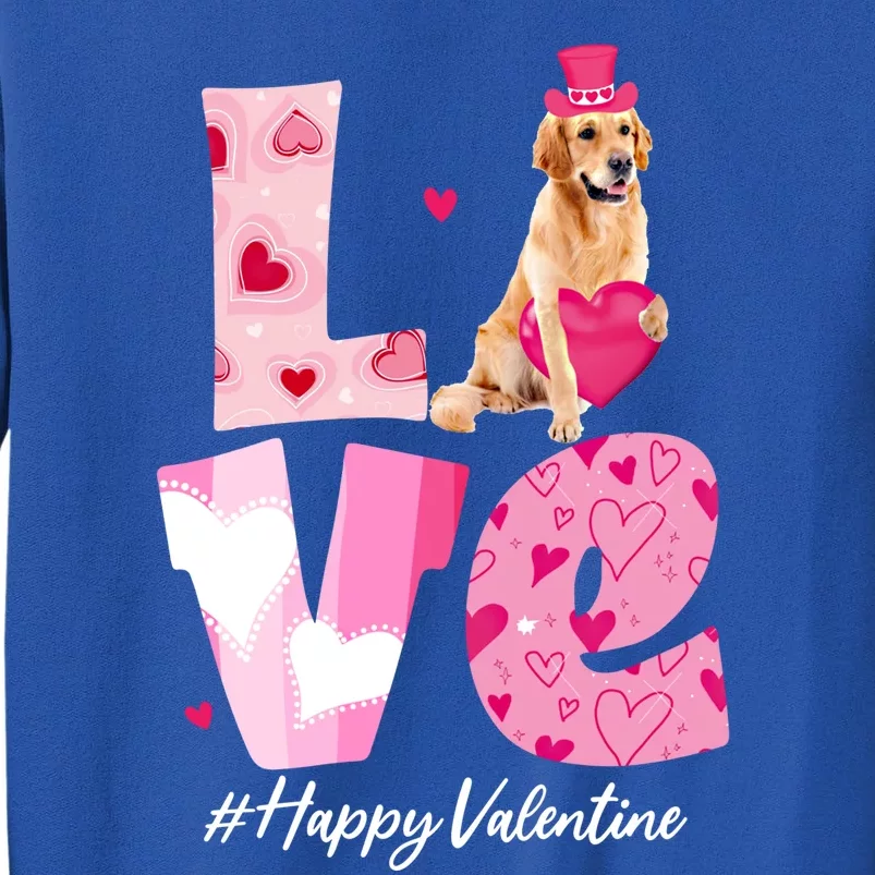 Love Golden Retriever Valentine Day With Golden Retriever Gift Sweatshirt