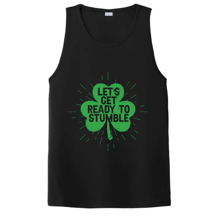 Lets Get Ready To Stumble Clover Performance Tank