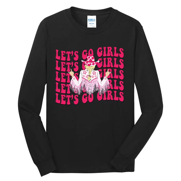 Let's Go Rodeo Western Country Cow Bachelorette Tall Long Sleeve T-Shirt