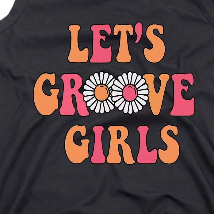 Lets Groove Retro Bachelorette Party Shower Wedding Tank Top