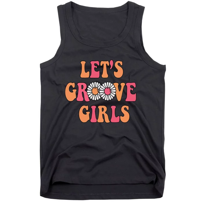 Lets Groove Retro Bachelorette Party Shower Wedding Tank Top