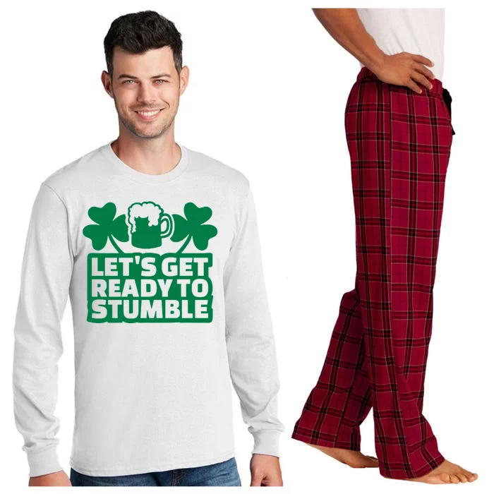 Let's Get Ready To Stumble St Patrick's Day Long Sleeve Pajama Set