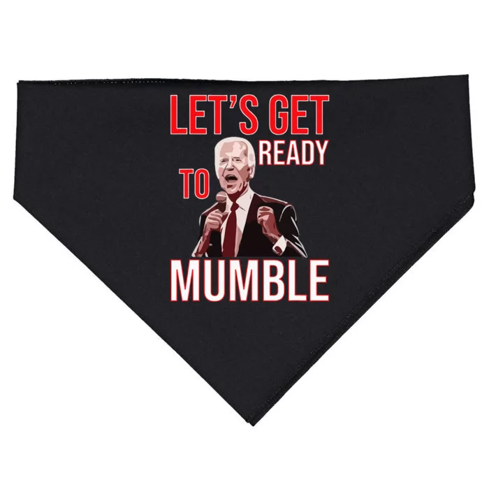 LetS Get Ready To Mumble Biden USA-Made Doggie Bandana