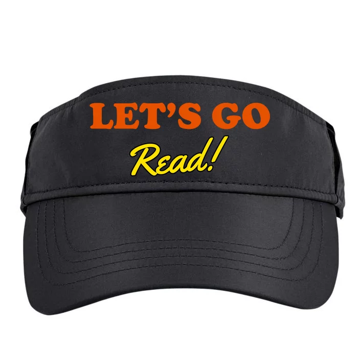 Lets Go Read Book Lover Adult Drive Performance Visor