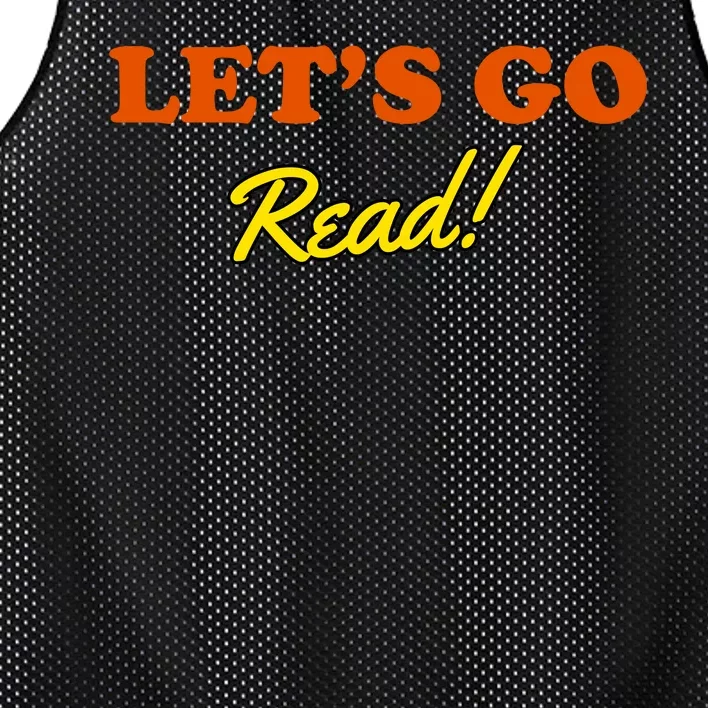 Lets Go Read Book Lover Mesh Reversible Basketball Jersey Tank