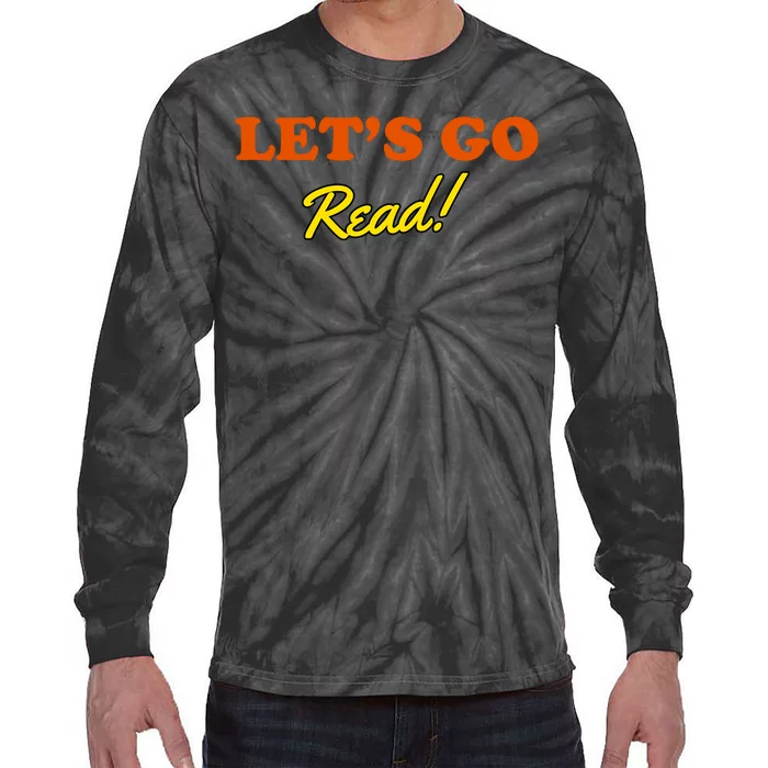 Lets Go Read Book Lover Tie-Dye Long Sleeve Shirt