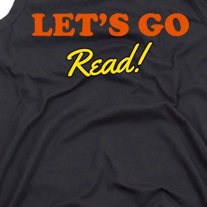 Lets Go Read Book Lover Tank Top