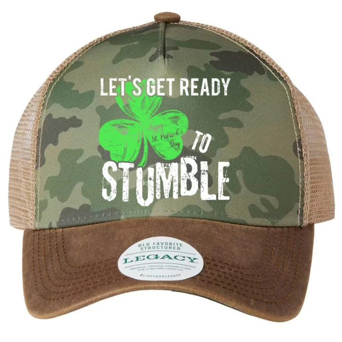 Lets Get Ready To Stumble Funny Saint St Patricks Day HOODIE Legacy Tie Dye Trucker Hat