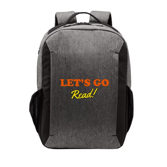 Lets Go Read Distress Book Club Vector Backpack