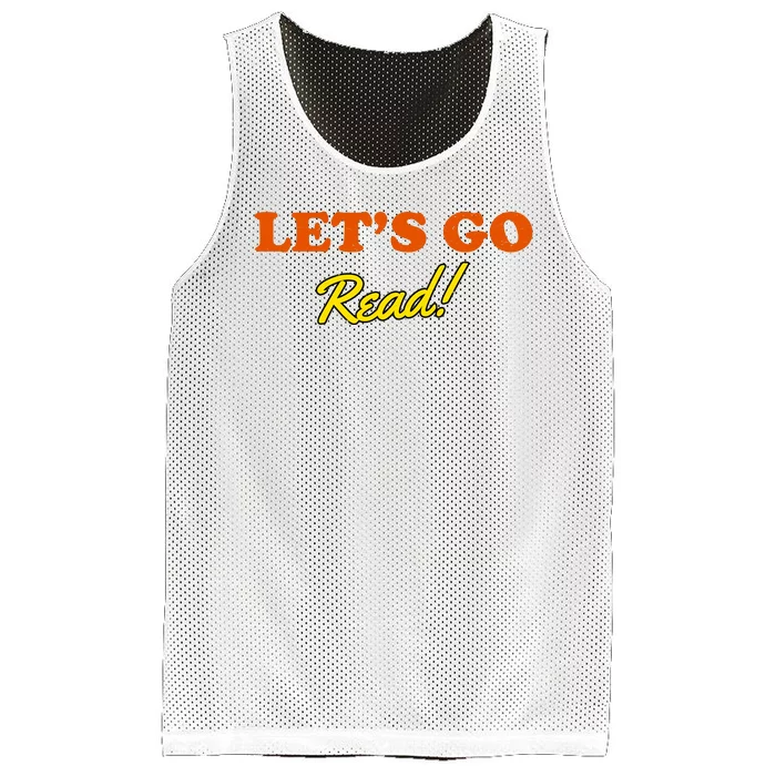 Lets Go Read Distress Book Club Mesh Reversible Basketball Jersey Tank