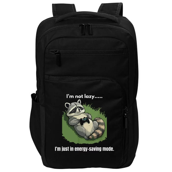 Lazy Gaming Raccoon Impact Tech Backpack