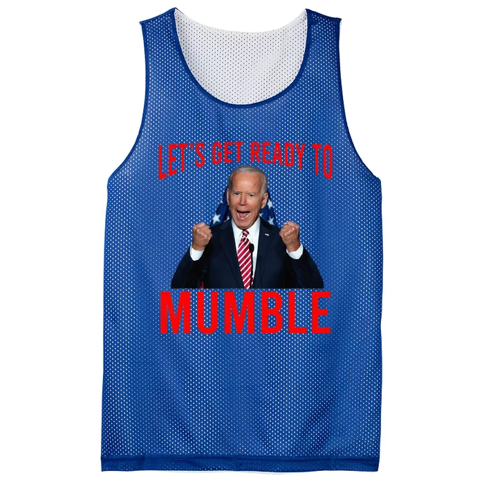 LetS Get Ready To Mumble Funny Biden Mesh Reversible Basketball Jersey Tank