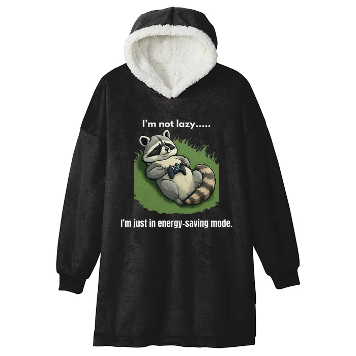 Lazy Gaming Raccoon Hooded Wearable Blanket