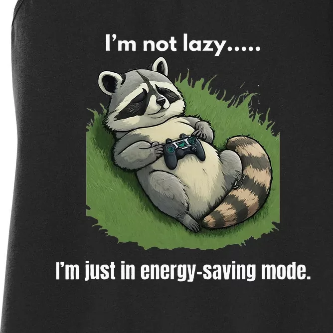 Lazy Gaming Raccoon Women's Racerback Tank