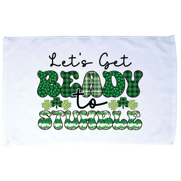 Let's Get Ready To Stumble Plaid St Pattricks Day Microfiber Hand Towel