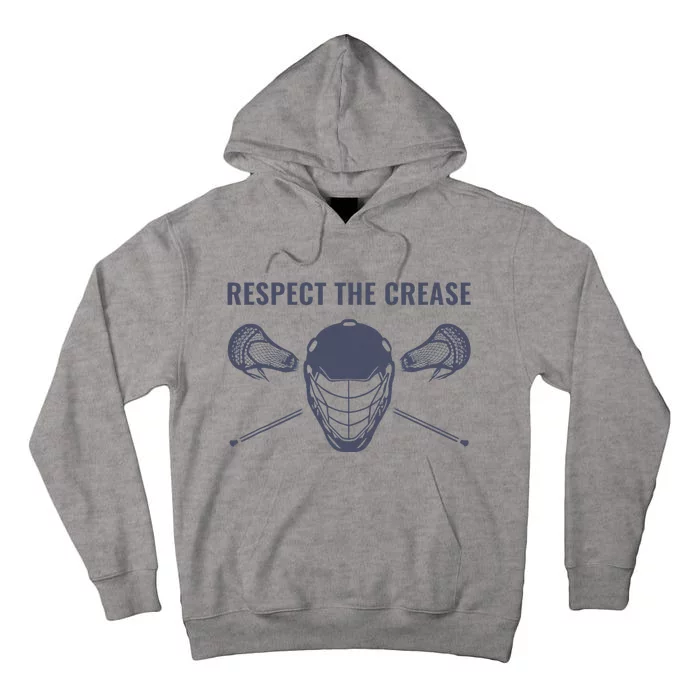 Lacrosse Goalie Respect The Crease Lax Tall Hoodie