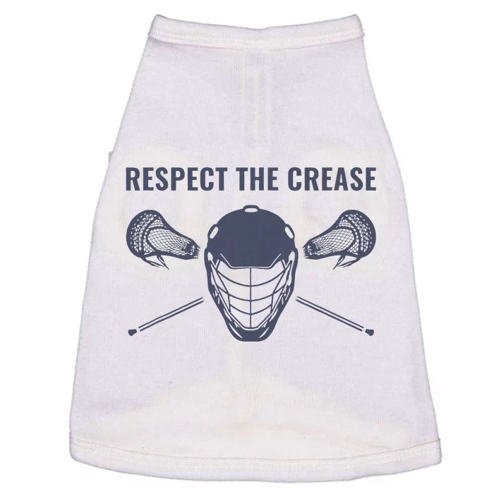 Lacrosse Goalie Respect The Crease Lax Doggie Tank