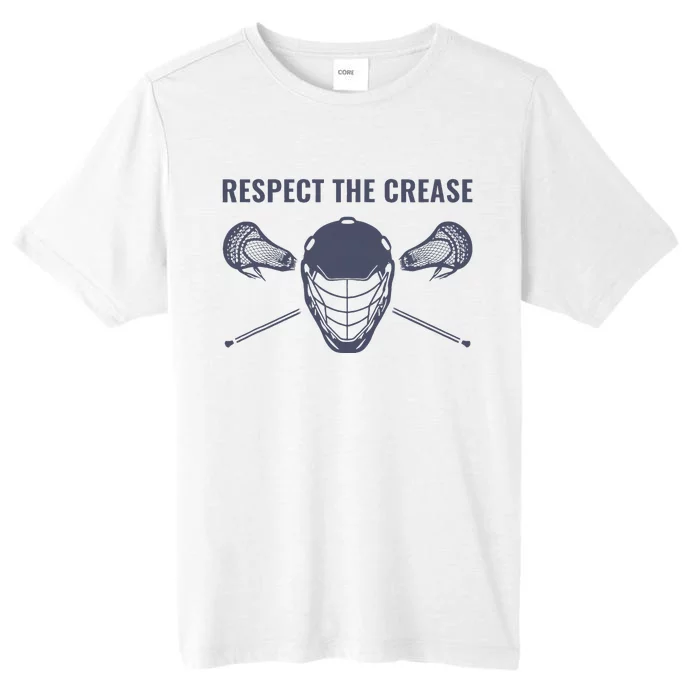 Lacrosse Goalie Respect The Crease Lax ChromaSoft Performance T-Shirt