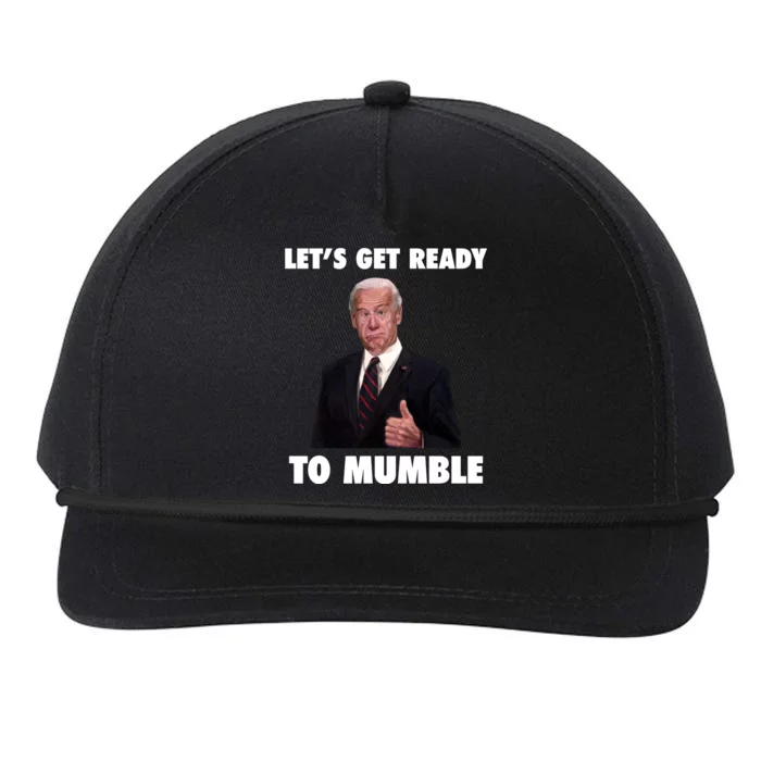 Lets Get Ready To Mumble Joe Biden Funny Snapback Five-Panel Rope Hat