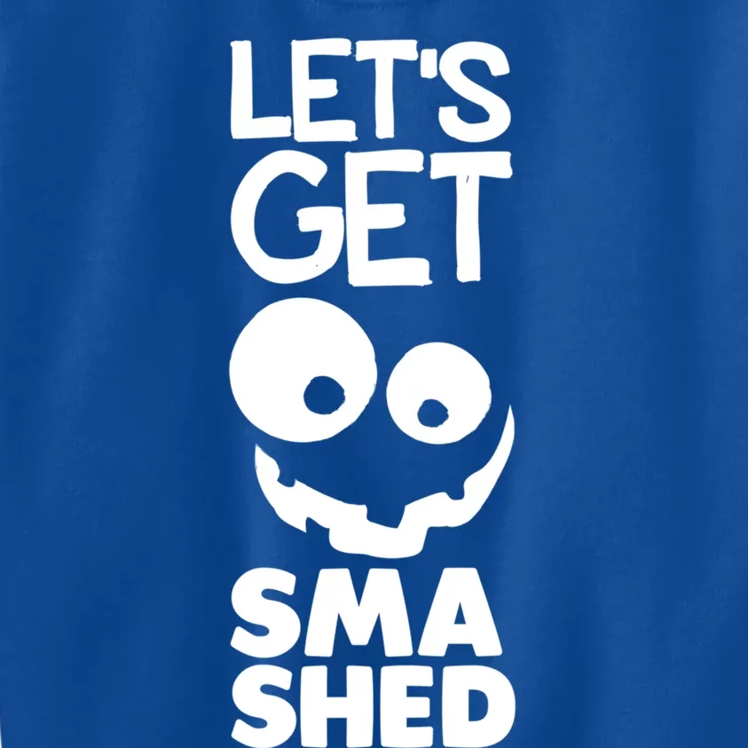 LetS Get Smashed Halloween Gift Kids Sweatshirt