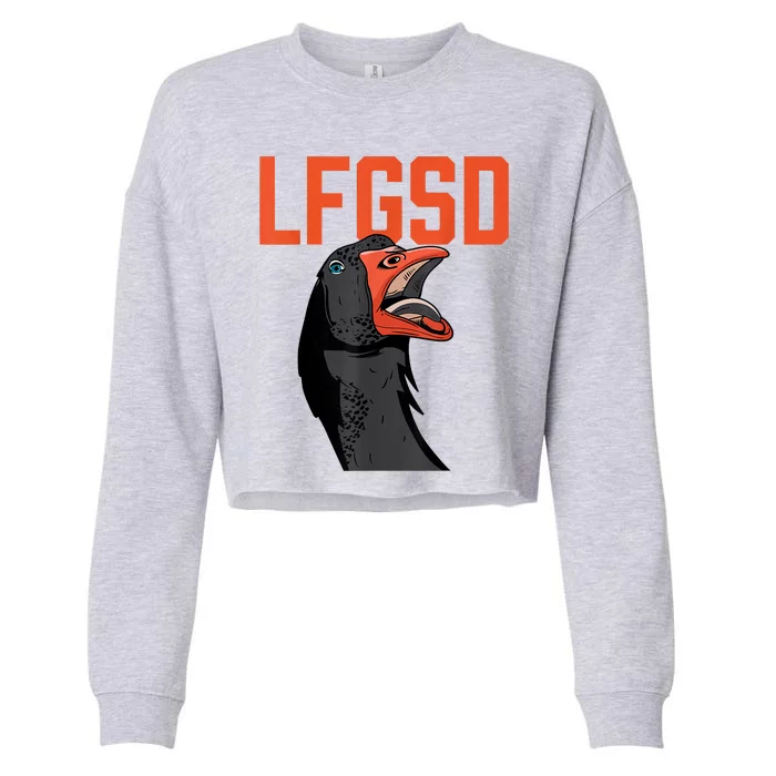 Let's Go San Diego Rally Goose LFGSD Cropped Pullover Crew