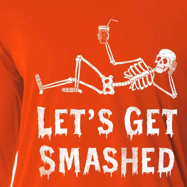 LetS Get Smashed Ing Halloween Mashed Costume Gift Cooling Performance Long Sleeve Crew