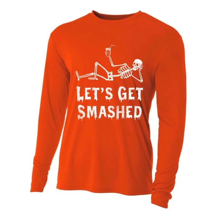 LetS Get Smashed Ing Halloween Mashed Costume Gift Cooling Performance Long Sleeve Crew