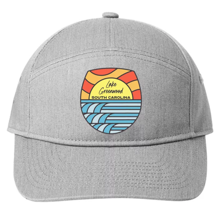 Lake Greenwood South Carolina Sc Sunset Vacation Souvenir 7-Panel Snapback Hat