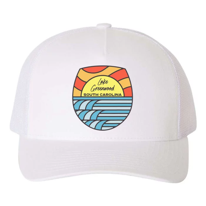 Lake Greenwood South Carolina Sc Sunset Vacation Souvenir Yupoong Adult 5-Panel Trucker Hat