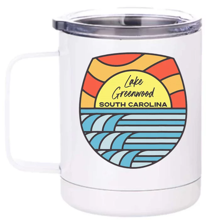 Lake Greenwood South Carolina Sc Sunset Vacation Souvenir Front & Back 12oz Stainless Steel Tumbler Cup