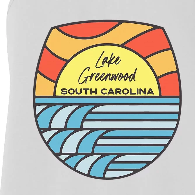 Lake Greenwood South Carolina Sc Sunset Vacation Souvenir Women's Racerback Tank