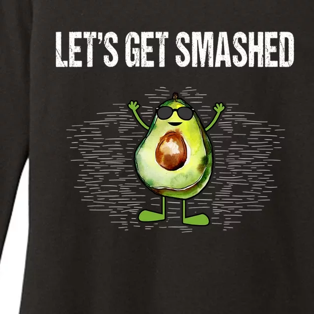 LetS Get Smashed Funny Avocado Guacamole Keto Meaningful Gift Womens CVC Long Sleeve Shirt