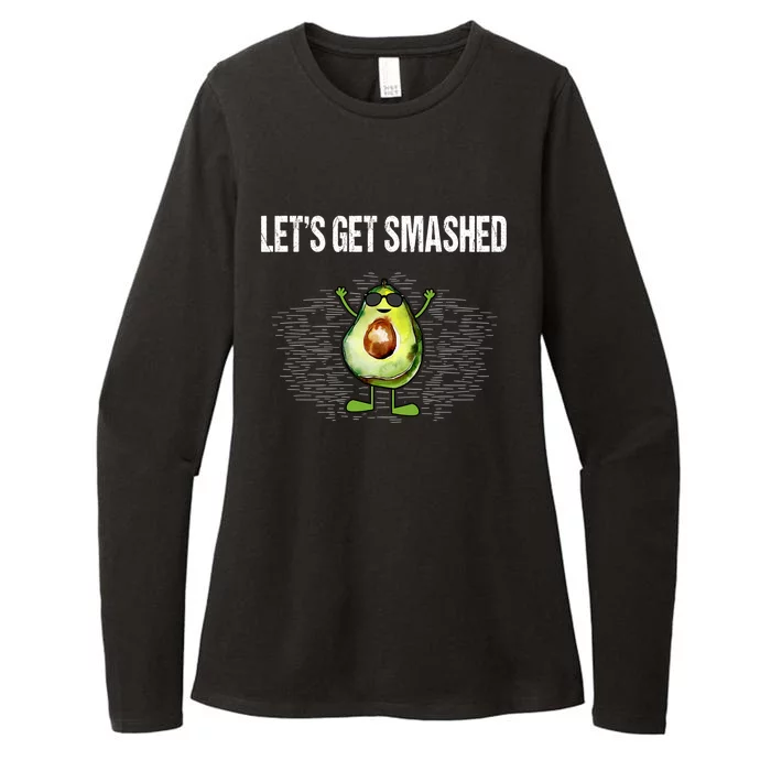 LetS Get Smashed Funny Avocado Guacamole Keto Meaningful Gift Womens CVC Long Sleeve Shirt