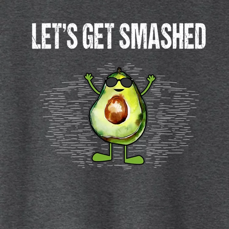 LetS Get Smashed Funny Avocado Guacamole Keto Meaningful Gift Women's Crop Top Tee