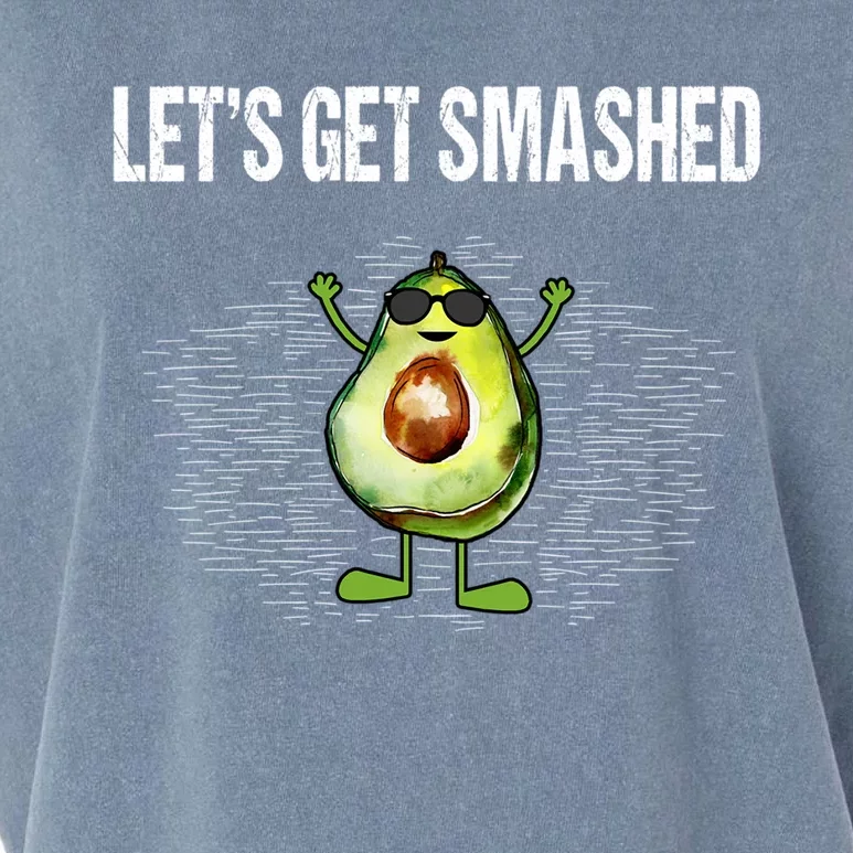 LetS Get Smashed Funny Avocado Guacamole Keto Meaningful Gift Garment-Dyed Women's Muscle Tee