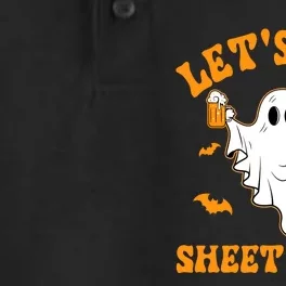 LetS Get Sheet Faced Funny Ghost Halloween Beer Drinking Dry Zone Grid Performance Polo