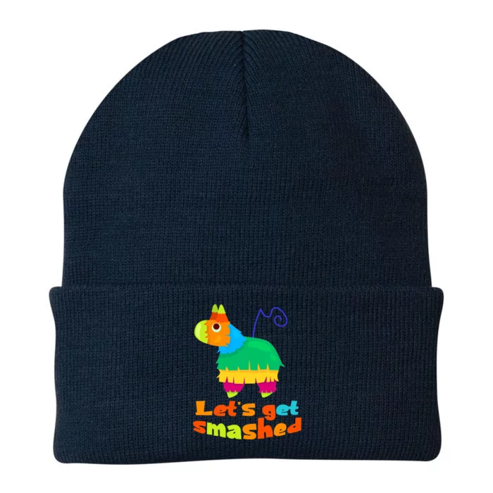 LetS Get Smashed Party Colorful Pinata Pun Smashed Gift Knit Cap Winter Beanie