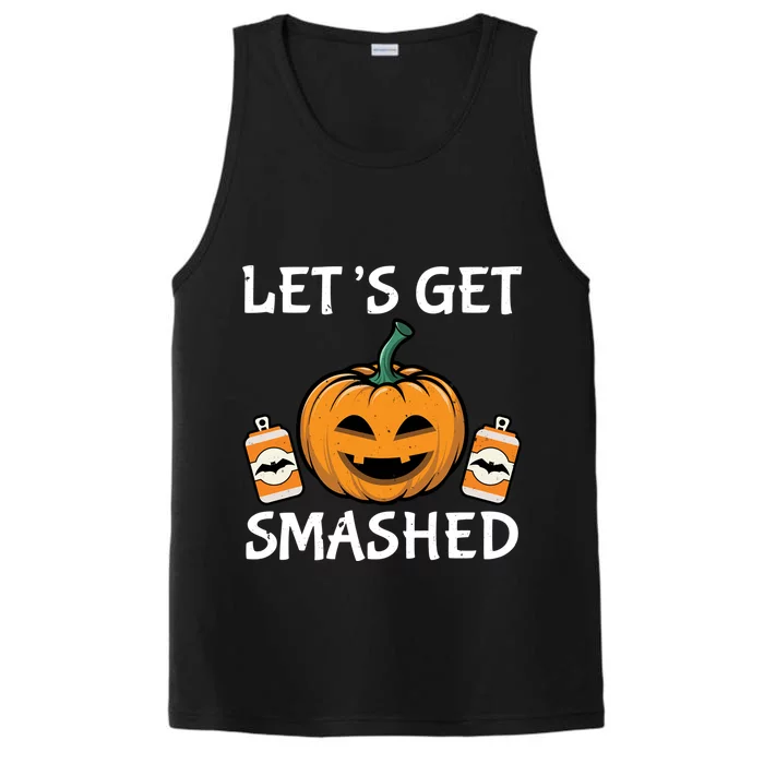 LetS Get Smashed Funny Halloween Custome Gift Performance Tank