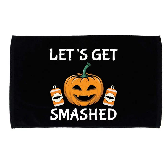 LetS Get Smashed Funny Halloween Custome Gift Microfiber Hand Towel