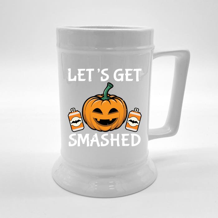 LetS Get Smashed Funny Halloween Custome Gift Front & Back Beer Stein