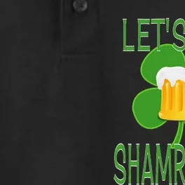 Let's Get Shamrocked St. Patty's Day Dry Zone Grid Performance Polo