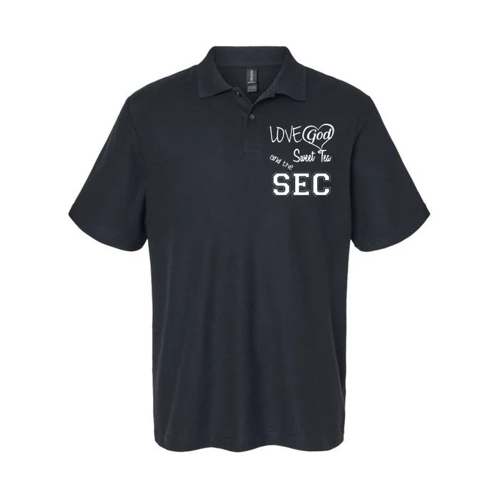 Love God Sweet Tea And The Sec Softstyle Adult Sport Polo